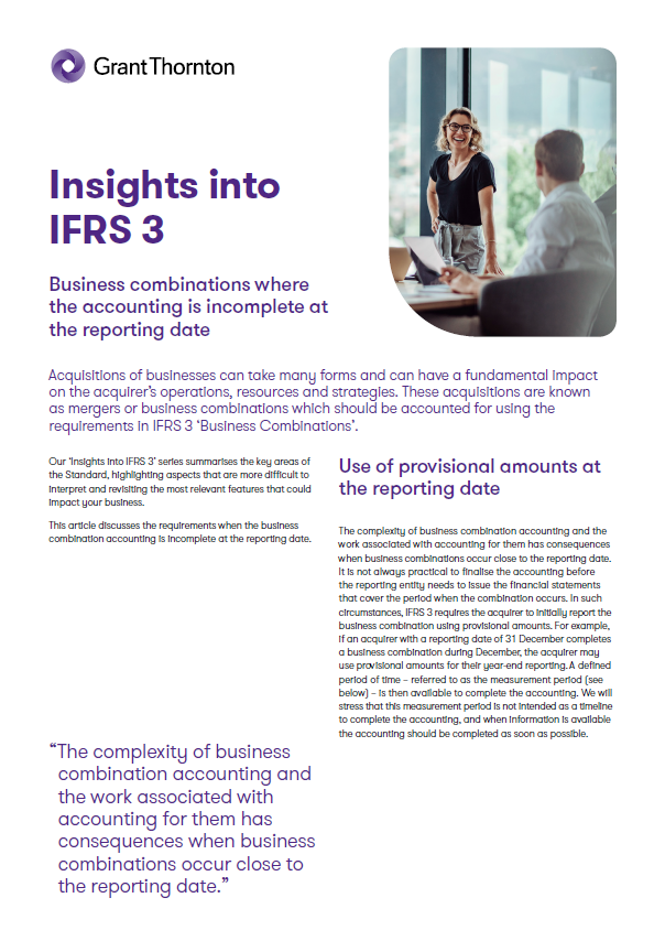 Business combinations