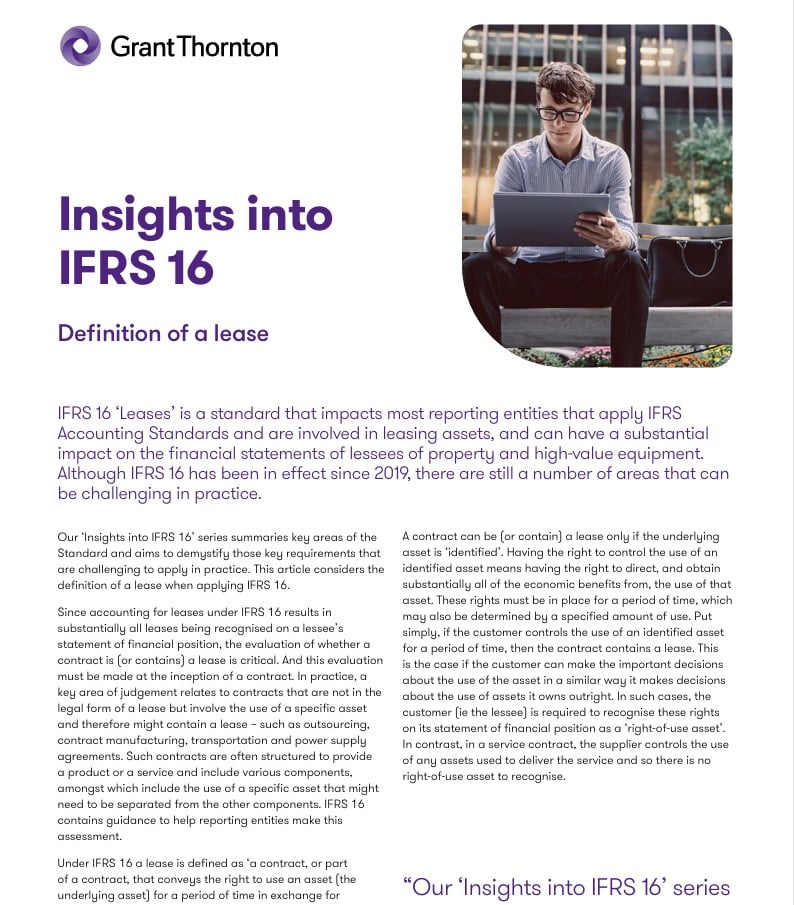 Insights into IFRS 16