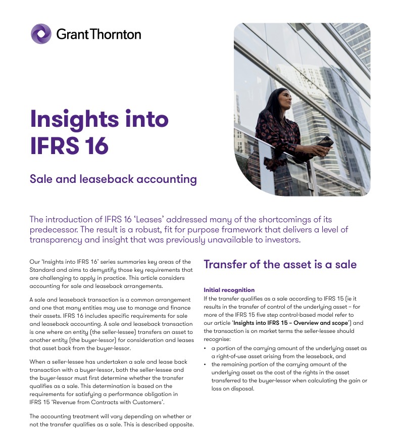 Insights into IFRS 16