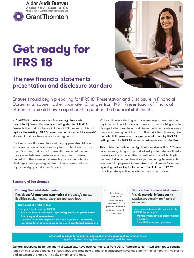 Download Get ready for IFRS 18 (update December 2025)